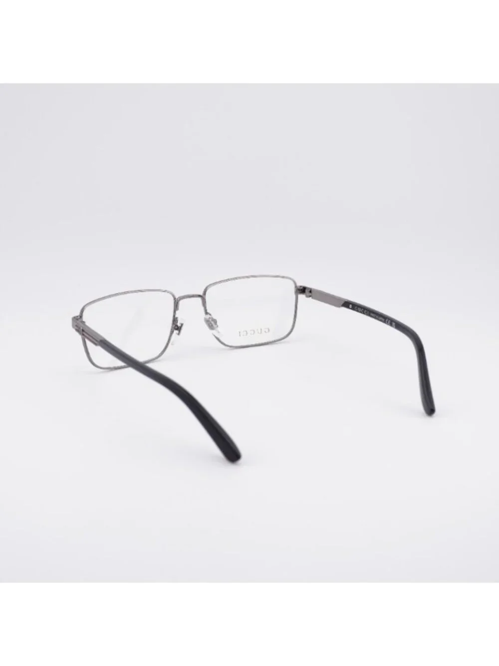 Gucci GG1291O 001 Eyeglasses Ruthenium 55mm Rectangle Frame
